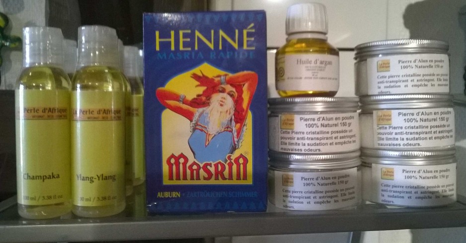 Huile d'Argan, Henné, Pierre d'Alun