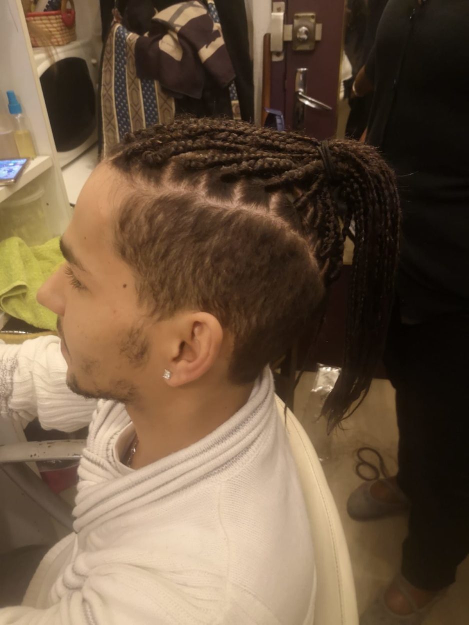 Tresses Collées Homme